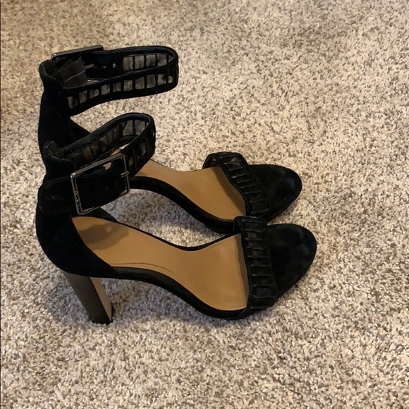 Calvin Klein black ankle strap heels - Picture 8 of 8
